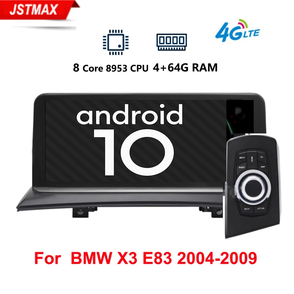 Автомобильный мультимедийный плеер IPS Android 10 0 gps навигация Радио для BMW X3 E83 2004 2010