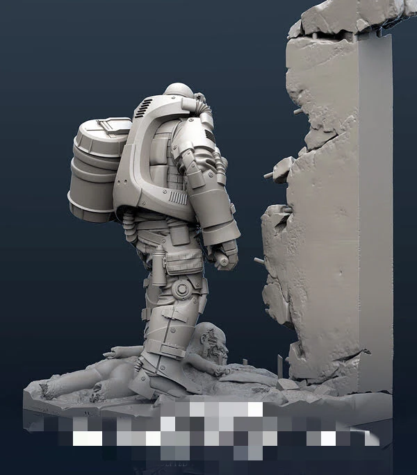 Модель из 1/35 смолы GK со сценами разобранный и Неокрашенный набор |