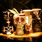 Гавайские кружки Tiki, Коктейльная чашка, кружка для пива, напитков, кружка SKULLMug, керамические кружки Tiki, отлично подходят для коктейльных напитков