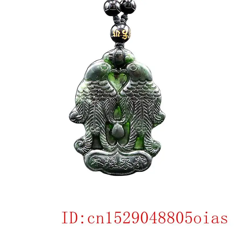 Нефритовая любовь птица кулон ожерелье очарование натуральный амулет ювелирные