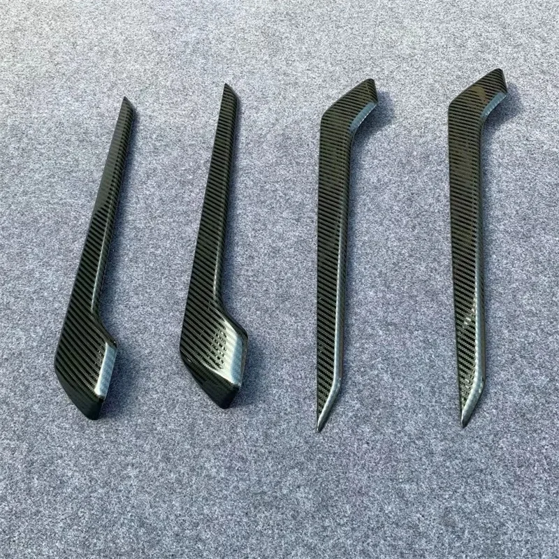 Black Carbon Fiber Авто Внутренний дверной подлокотник полоска для автомобильной двери крышка планки для TOYOTA RAV4 для TOYOTA Previa RAV 4 авто-Стайлинг Молдинги аксессуары 4 шт./компл - Цвет: Black Carbon Fiber