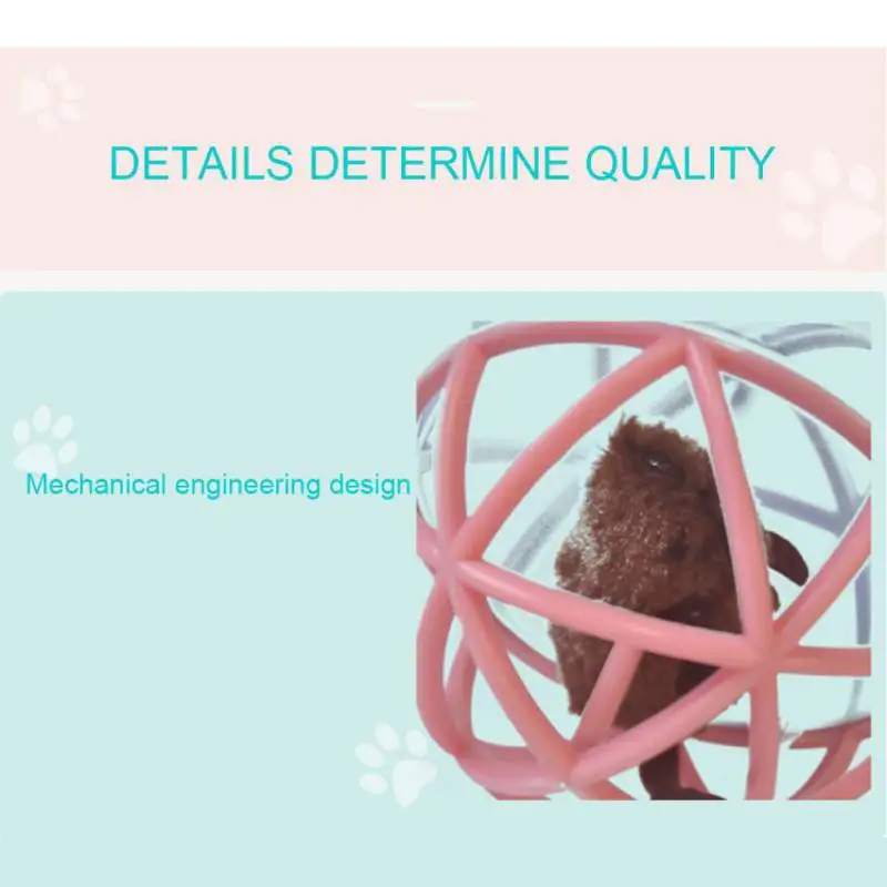 

Pet Voice Cat Toys Interactive Puzzle Spherical Cage Rabbit Skin Mouse Knitting Interesting Fun Kitten Toys Cat Accessories