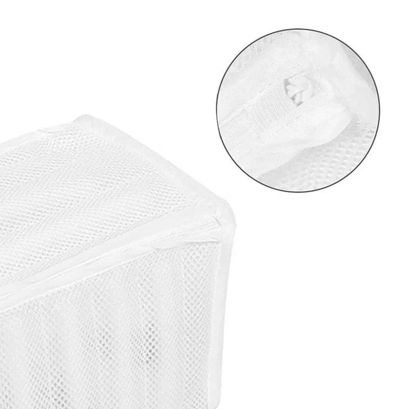 Sneaker Cleaning Bag Shoes Wash Bags Mesh Washing Coarse Net Fabric Durable And Reusable 30X20x19cm | Дом и сад