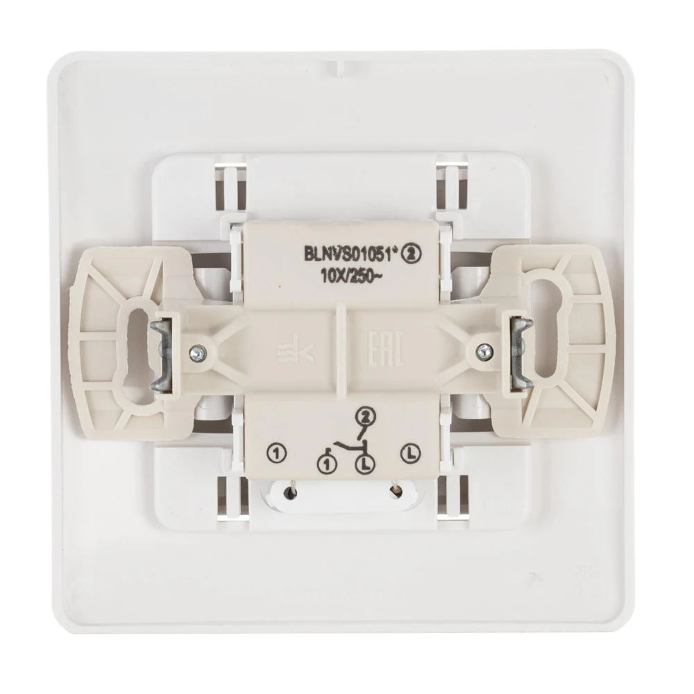 Выключатель SCHNEIDER ELECTRIC BLNVS010511 Blanca 2-кл. сп сх.5 10А 250В с подсветкой бел. |