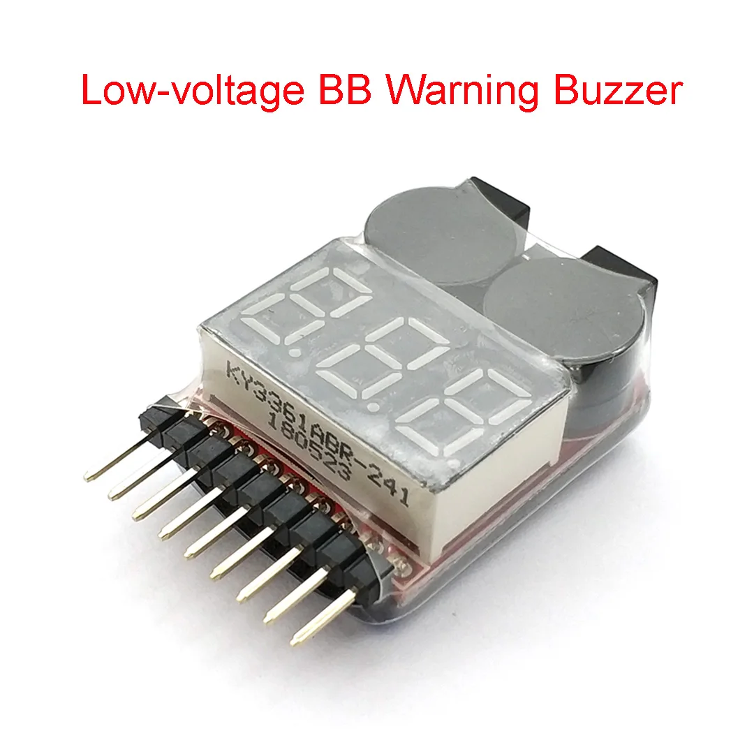 BB Buzzer RC Cell Checker Lipo батарея низкого напряжения индикатор монитор Вольт метр Alarm 1 8S 2
