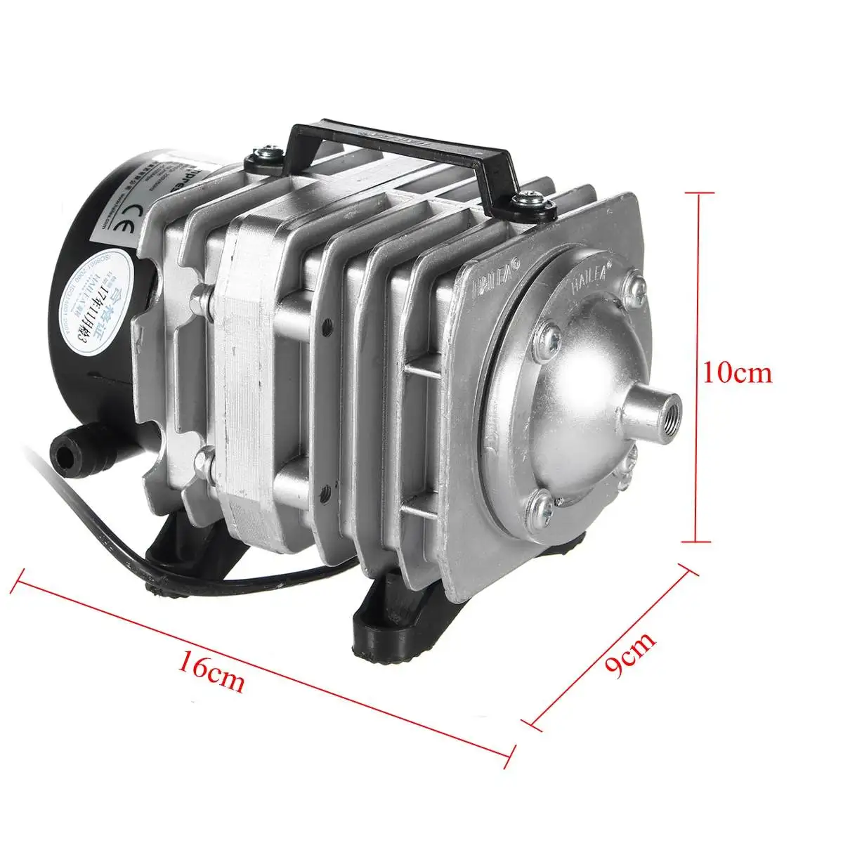 

70L/мин 45 Вт Электромагнитная Воздушный компрессор аквариума кислорода воздуха Гидропоника насоса 6 способ воздушный аэратор насос