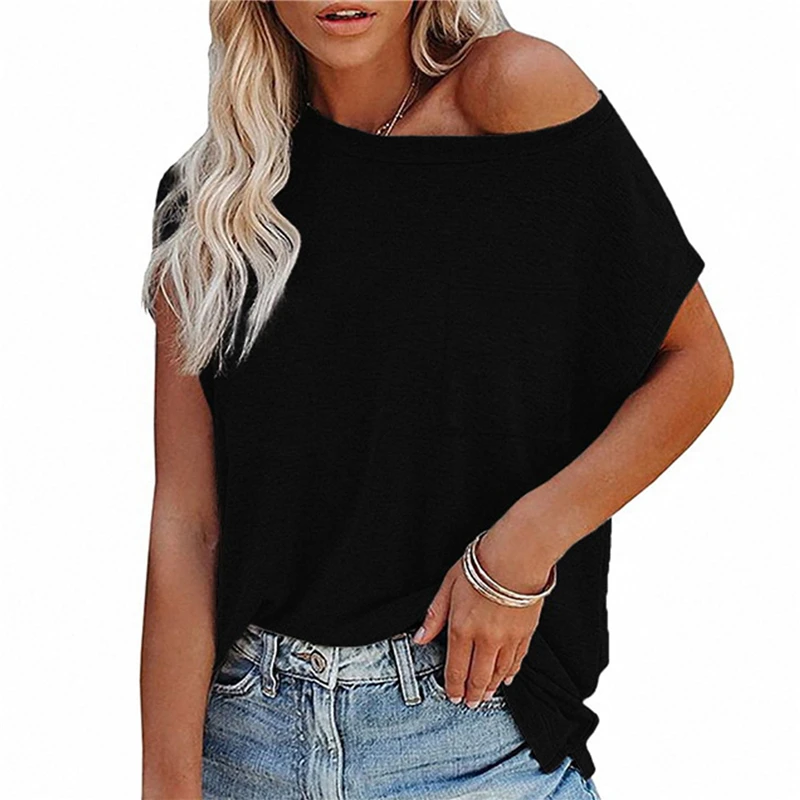 

Women's Clothing Summer New Fashion Women's Solid Color Pocket Round Neck Short Sleeve T-shirt Casual Plus Size Top
