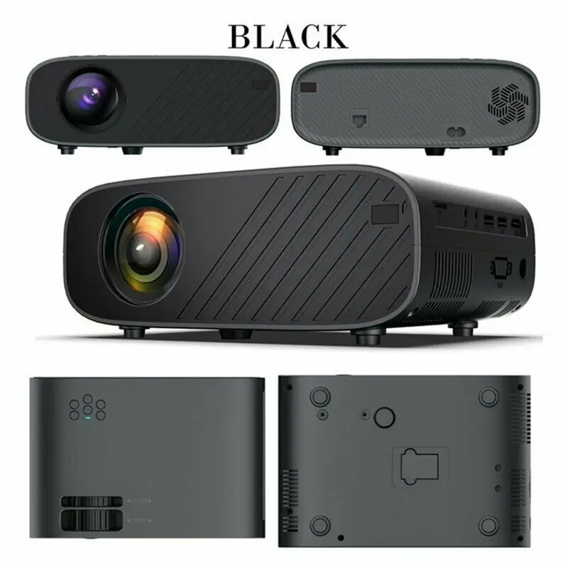 3D светодиодный мини-проектор Wifi Bluetooth 1080p HD проектор для Android IPhone Поддержка HDMI/VGA/USB/
