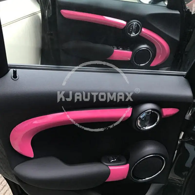KJAUTOMAX для Mini Cooper F55 12 шт. Внутренняя отделка двери красный розовый Checker