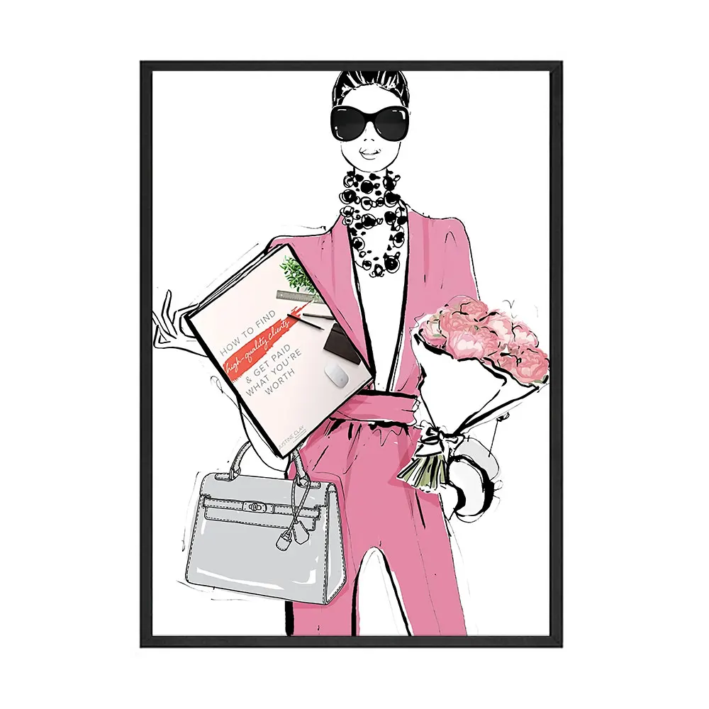 Модная красивая Картина на холсте для девушек художественные плакаты и принты