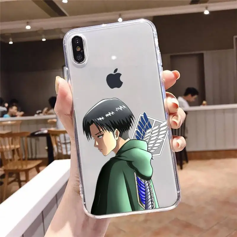 

Hot Anime Attack On Titan Phone Case For iphone 12 11 8 7 6s 6 5 5s 5c se plus mini x xs xr pro max Transparent soft
