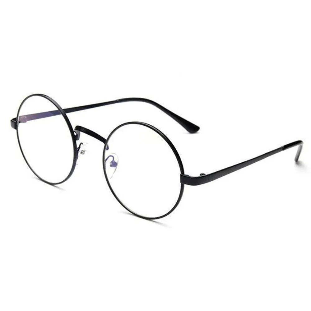Women Men Round Spectacle Glasses Frames With Clear Glass Optical Frame Transparent Reading | Аксессуары для одежды
