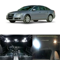led interior car lights for audi a6 04 08 room dome map reading foot door lamp error free 19pc