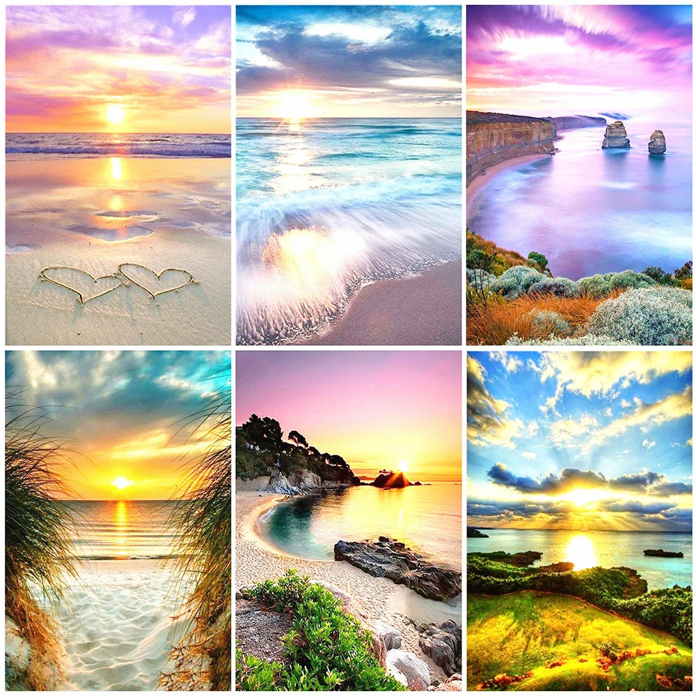 Алмазная Вышивка крестиком 5D алмазная вышивка с квадратным сверлом для морского