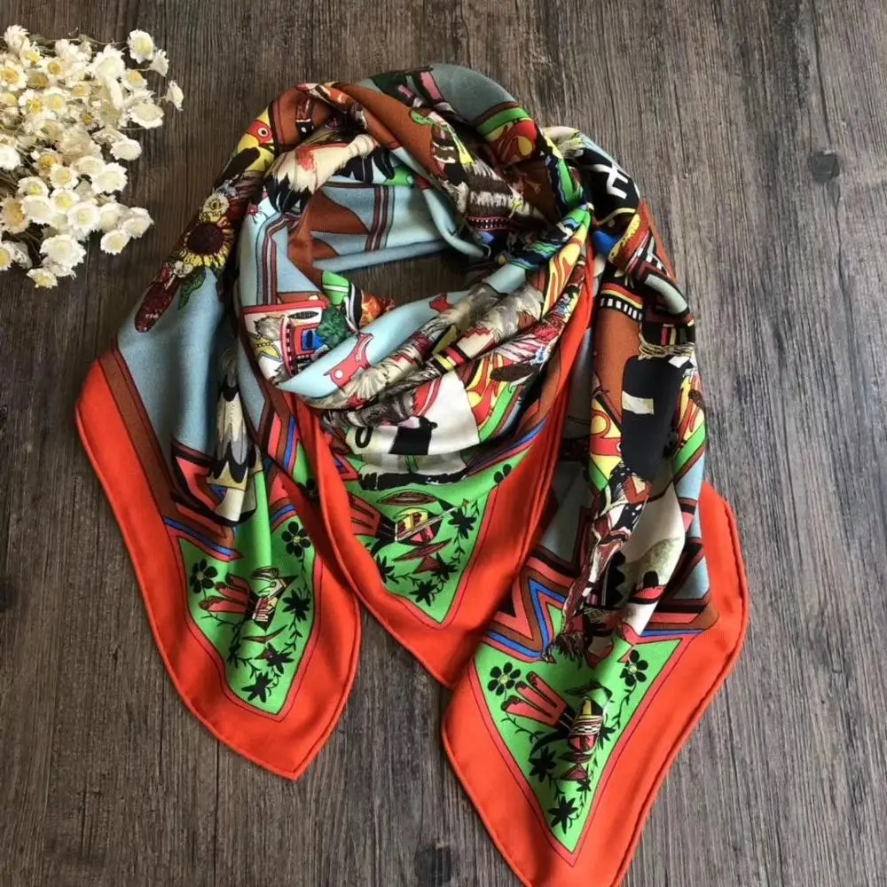 Женский кашемировый шарф Тонкая Шаль из 30%-ного шелка 140*140 см Осень-зима 2019 |