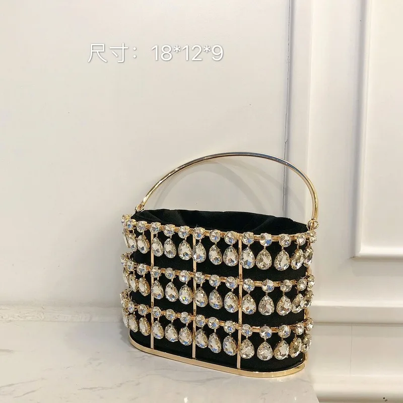 

Лето 2020, праздничная сумка стразы из сплава в виде птичьей клетки, обеденная сумка, сумка, жемчужная сумка