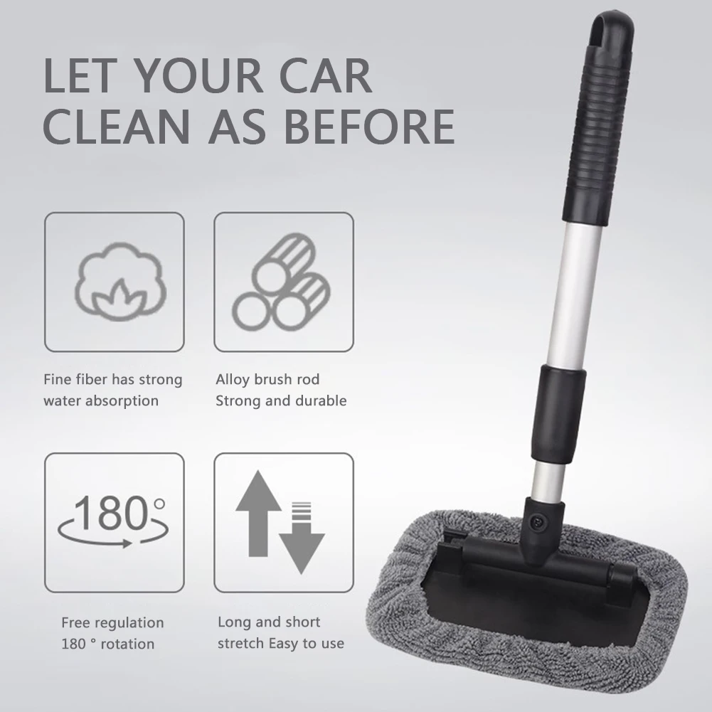 Очиститель ветрового стекла внешняя часть изготовлена из микрофибры и очистка