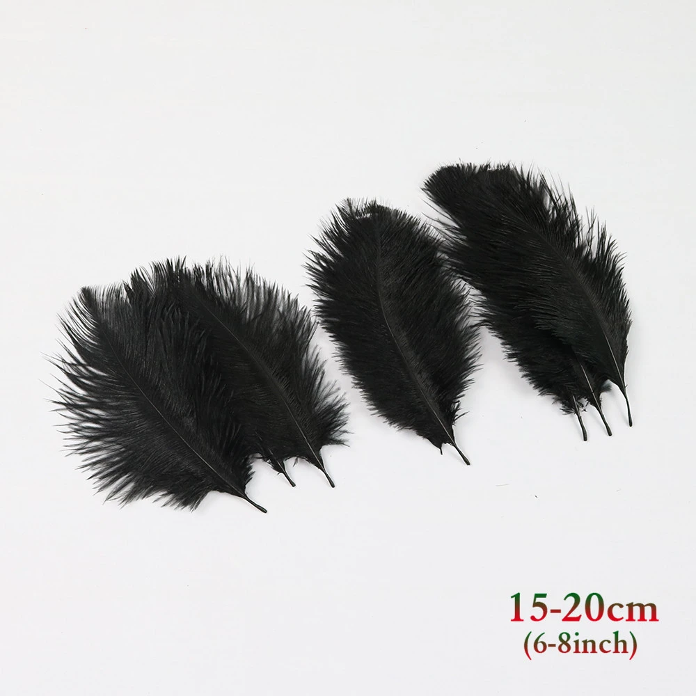 10 шт Черный страусоые преья Для Ремесло 15 70 см Свадебная вечеринка украшения