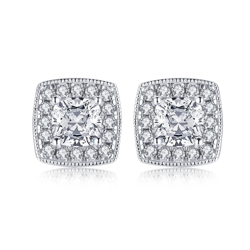 LSEF женский Сона Имитация алмаза серьги модные ювелирные изделия 925 серебристо