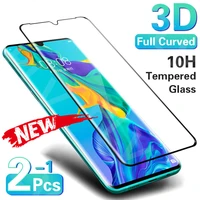 Curved Tempered Glass The Screen Protector For Huawei P30 P40 P50 Pro P20 Tempered Glass For Huawei Mate Pro Lite