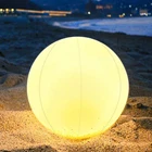 40 см светящийся надувной пляжный мяч светодиодный светильник кой, уличный бассейн, игровой мяч, пляж, водные игры, светящиеся игрушки, мячи