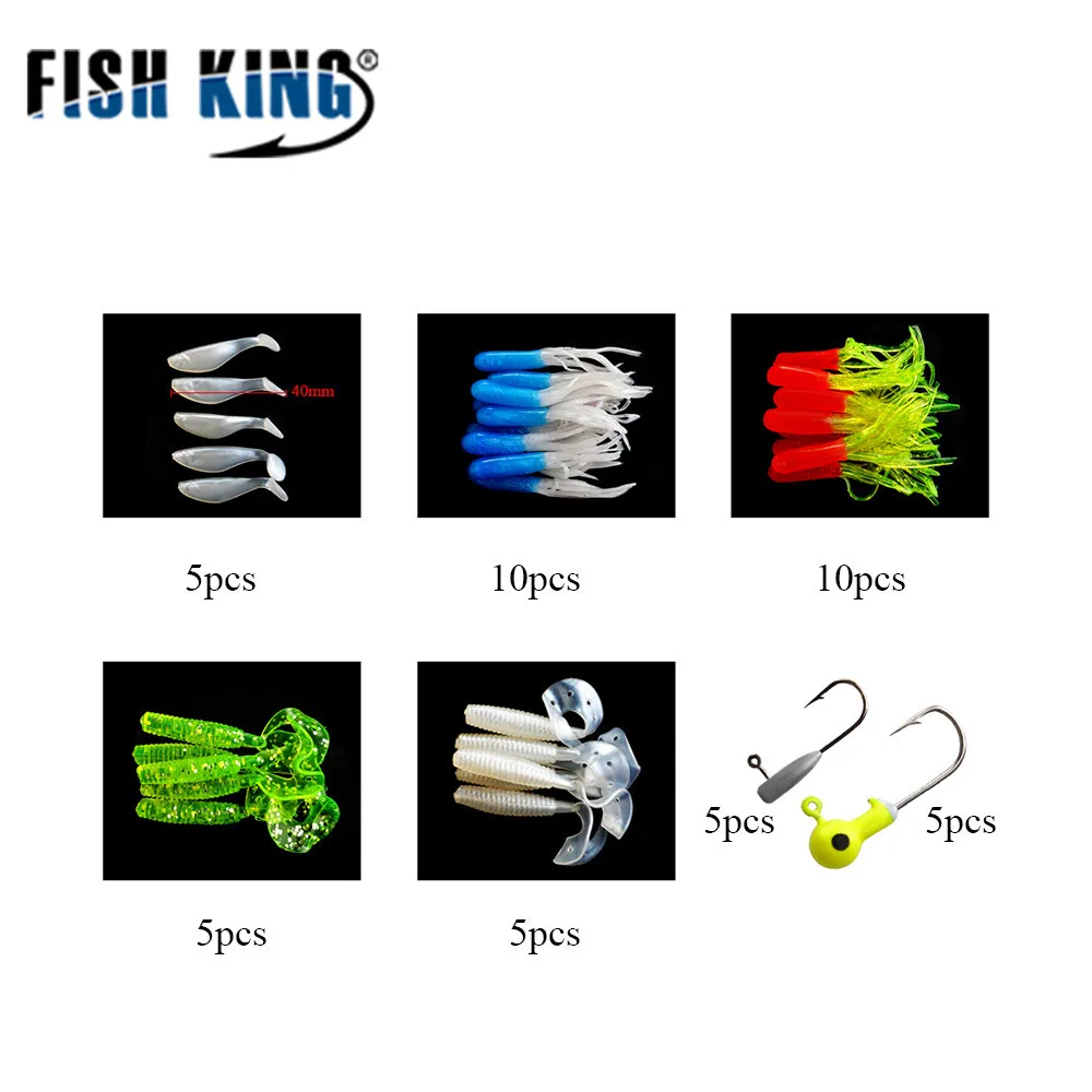 Рыболовная приманка набор мягких приманок свинцовый наконечник крючок с