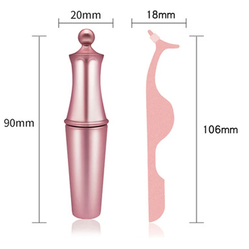 Набор Магнитных толстых искусственных норковых ресниц yiwio 2 пары с магнитными