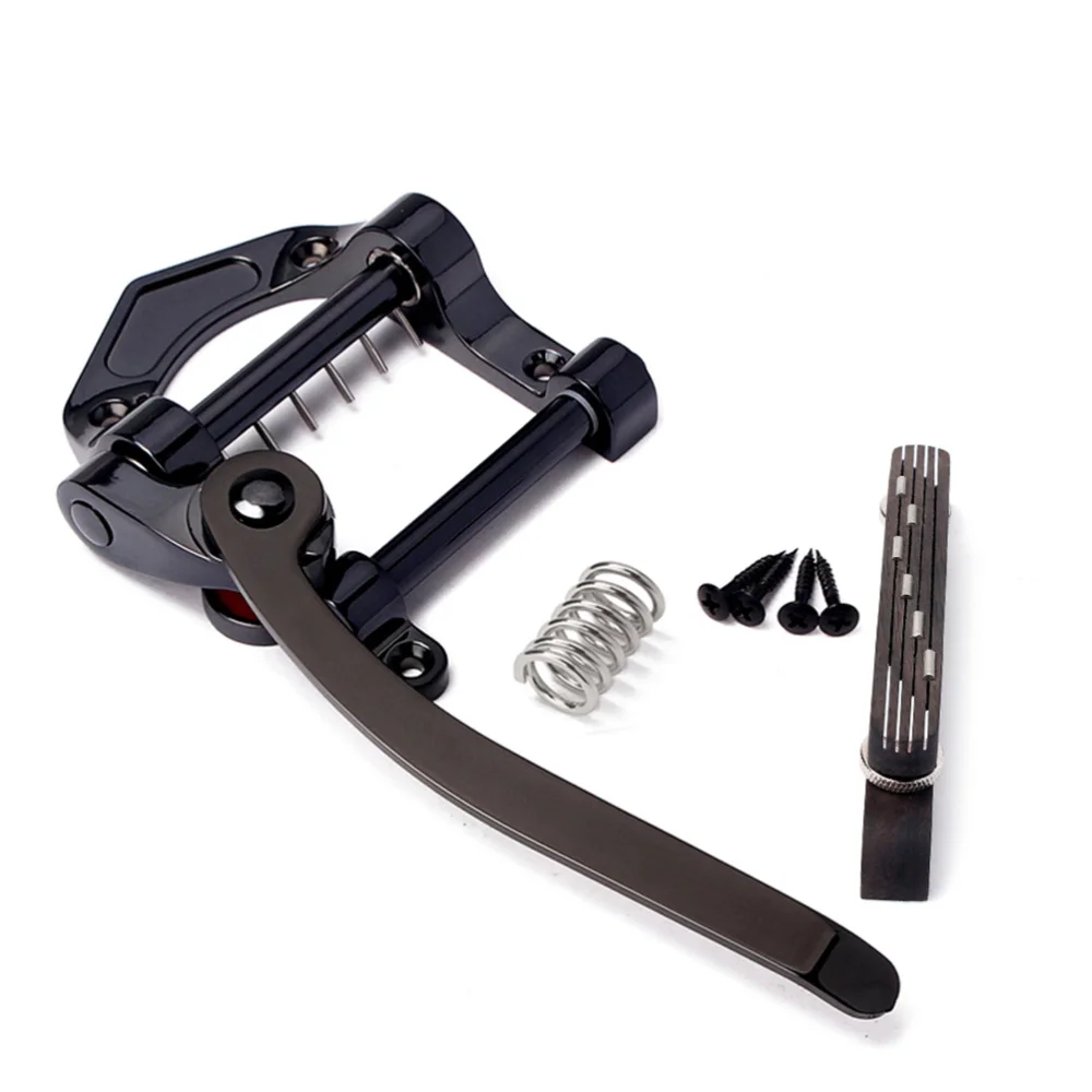 

Jazz Guitar Bridge Rosewood Guitar Vibrato Tailpiece Tremolo for 6 String Archtop Jazz Guitar (Black)