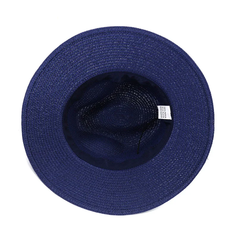 

women hats summer spring straw wide brim belt band sun hats outdoor beach travel casual sun protective white black sun hats new
