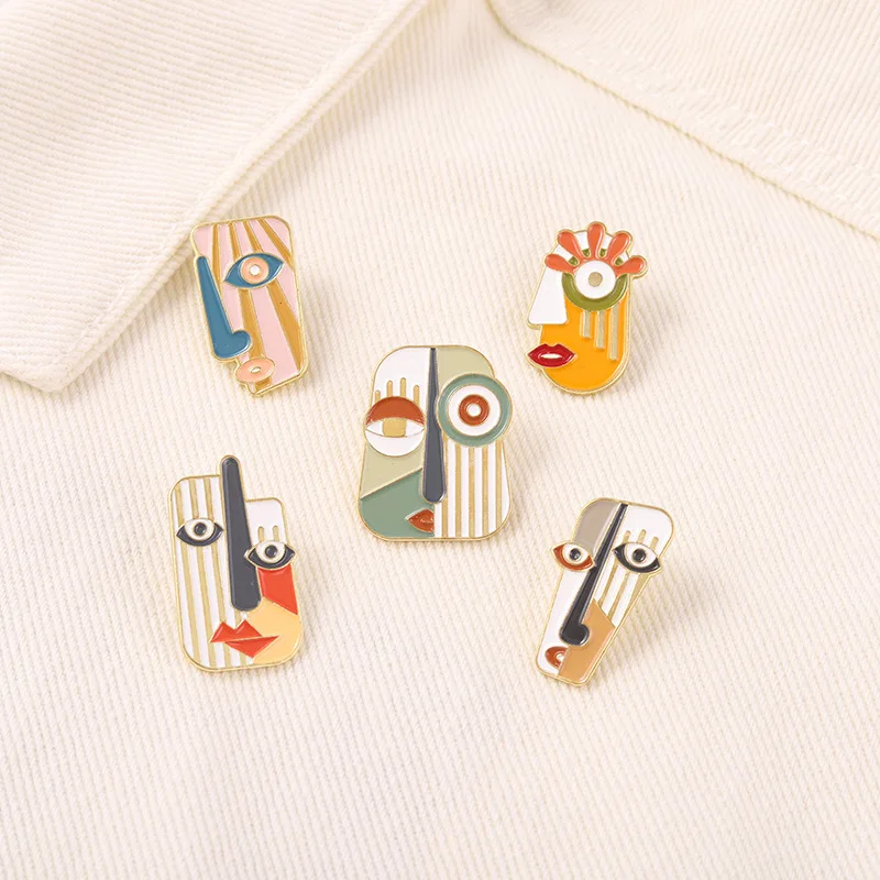 Креативная трендовая мультяшная забавная арт-брошь на лацкан масляная капля