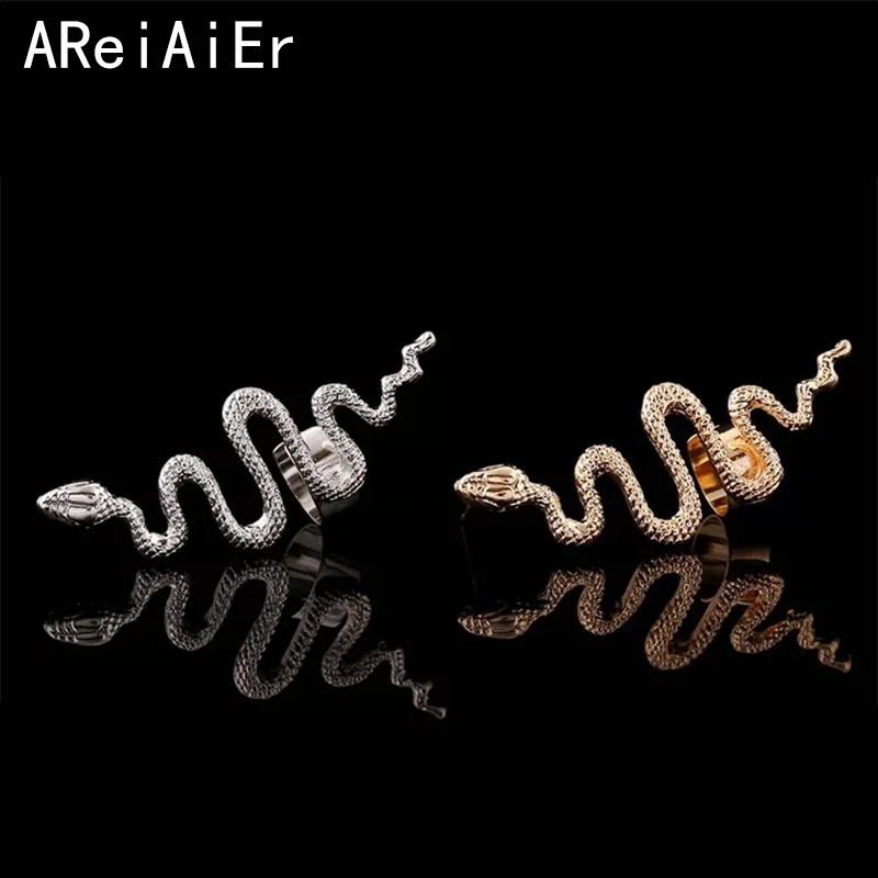 1 шт. Винтажные серьги-гвоздики в виде змеи Hyperbole Cobra для женщин и мужчин ювелирные
