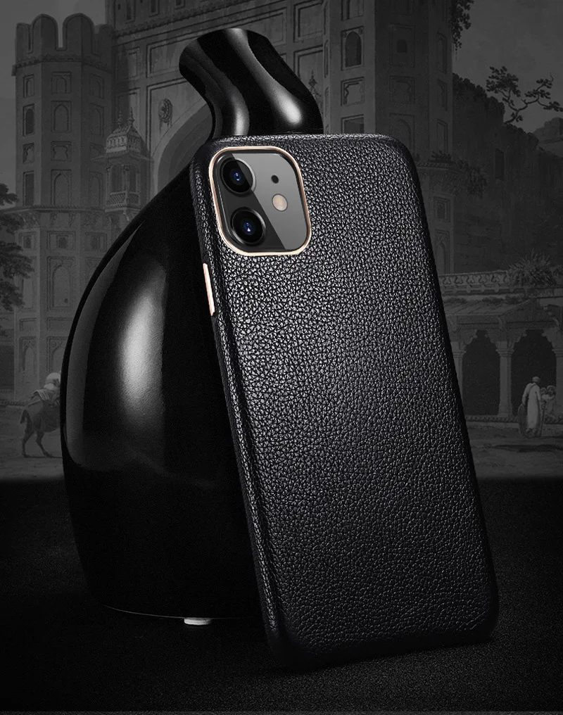 Первый слой из воловьей кожи деловой чехол натуральной для Iphone 11 Pro Max телефона с