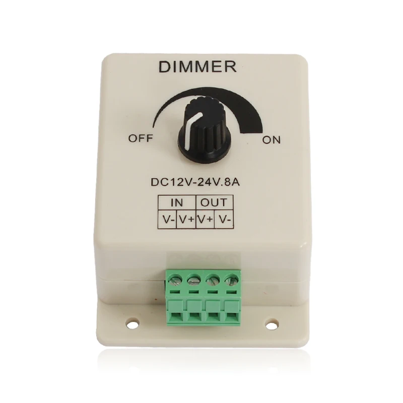 PWM Dimmer Control DC 12V 24V 8A диммер кнопка вкл./выкл. одноканальный регулируемый светильник