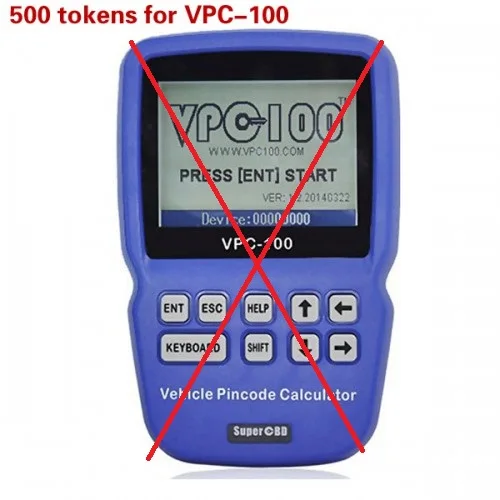 500 токенов для Φ ручной калькулятор кода автомобиля vpc100 токенов|Диагностические