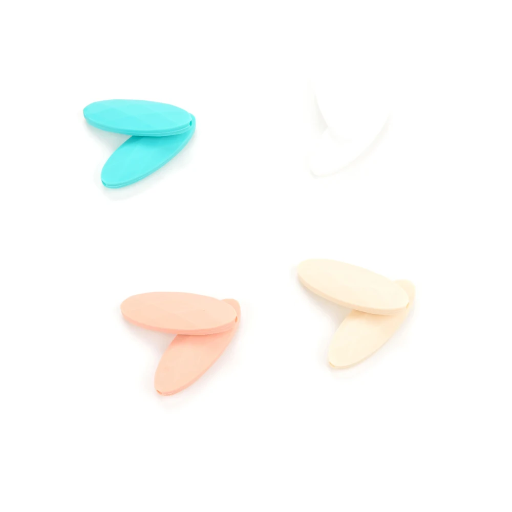 LOFCA-Cuentas Marquesa de silicona para beb&eacute;, juguetes de dentici&oacute;n para beb&eacute;, sin BPA, cuentas de silicona de grado alimenticio para mordedor, juguetes colgantes, 50 Uds.-3