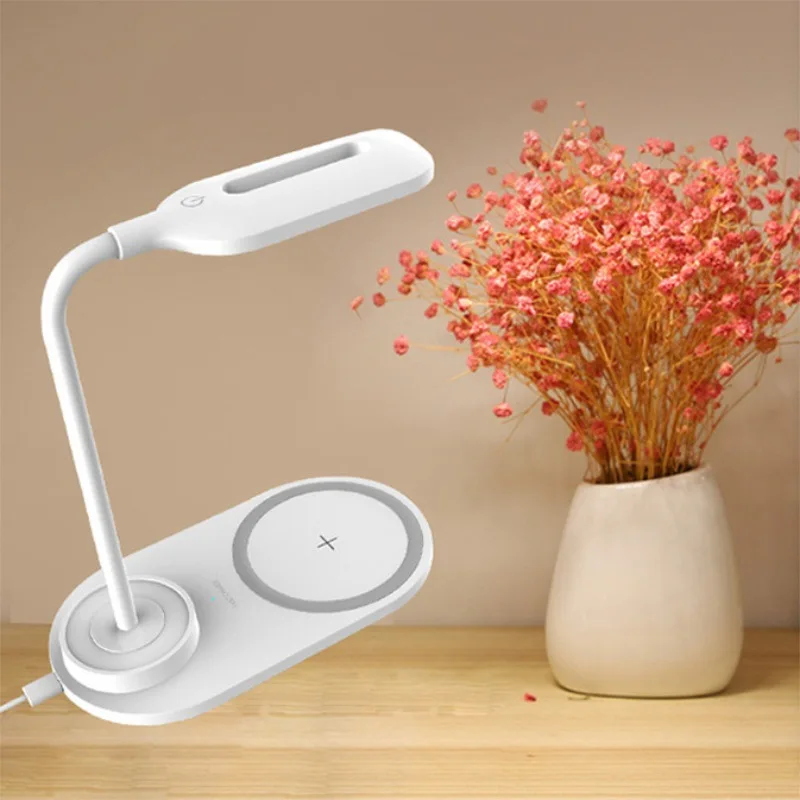 

Nordic Luxury Desk Lamp Led Wireless Charger Table Lamp Usb Rechargeable Night Lights Dimmable Tafel Lampen Bedside Lamp AC50TD