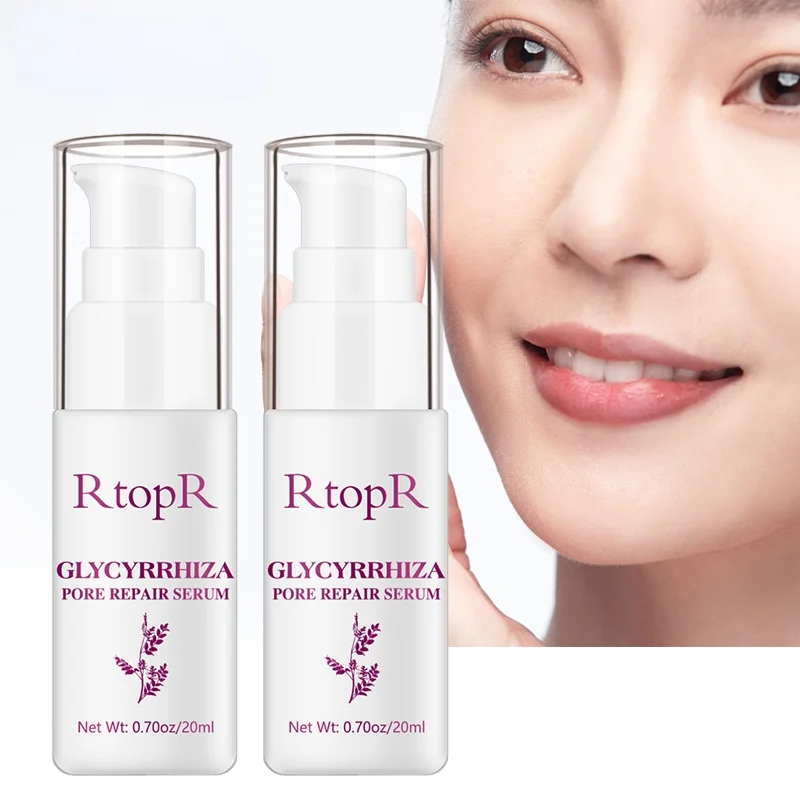 

Glycyrrhiza Repair Serum Shrink Face Pore Oil Control Anti Wrinkle Whitening Cream Effectively Eliminate Acne Marks