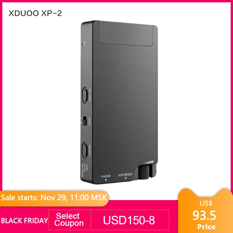 XDuoo XP 2 XP2 портативный Bluetooth 5 0 HD сигнал передачи USB ЦАП усилитель для