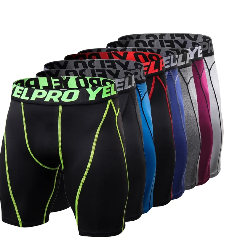 Новинка 2019 эластичные дышащие мужские шорты быстросохнущие для фитнеса