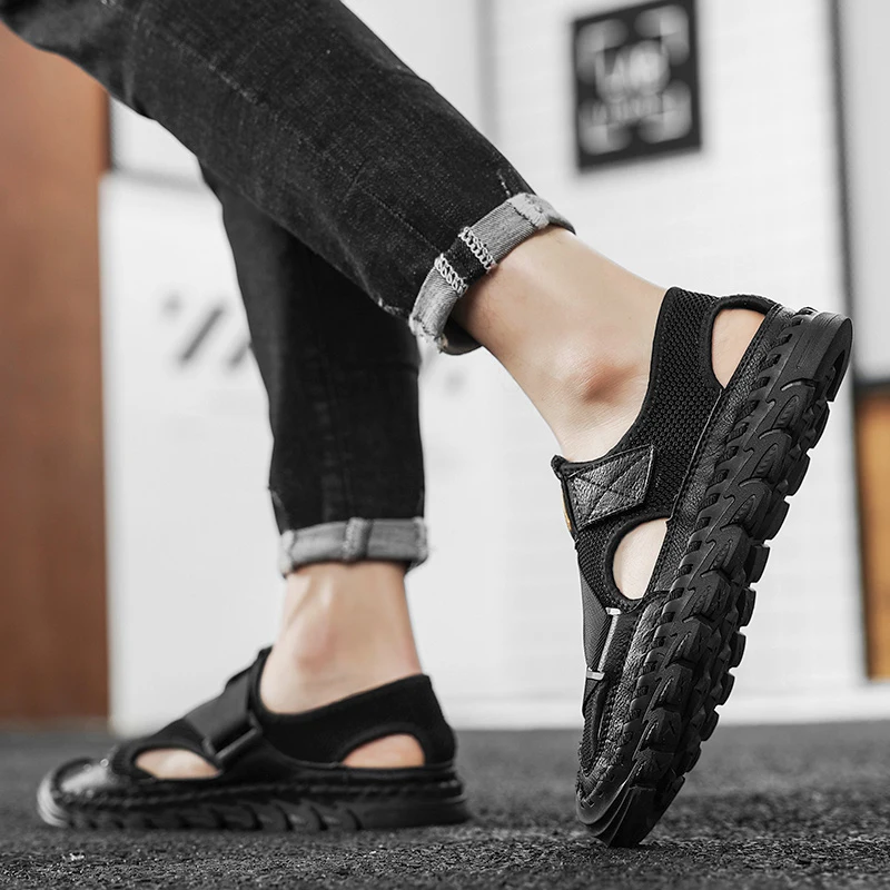 

sandelssports 2020 roman for beach air nike sandals shoes athletic man toe men's sandles fisherman sandal men summer casual