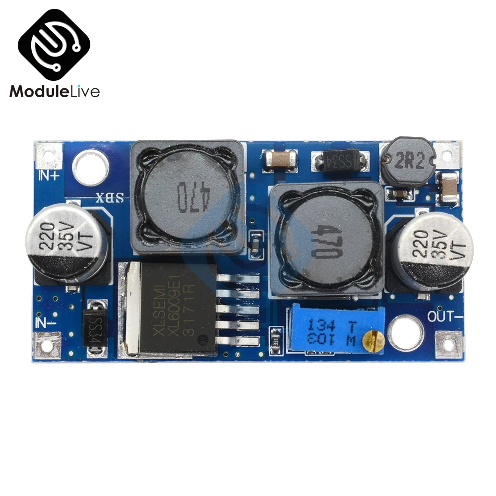 Регулируемый понижающий преобразователь с автоматическим усилением XL6009 модуль
