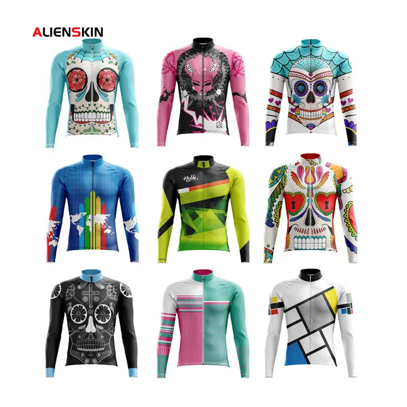 

Alienskin Cycling Jersey New Base Layer Full Sleeve Underwear Jersey Cool Breathable Elastic Seamless Bicycle Equipment Bike DIY