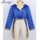 Костюм для мальчиков freebily с принцом, смокинг с отложным воротником, пиджак для косплея на Хэллоуиндень рождения, для детей ясельного возраста