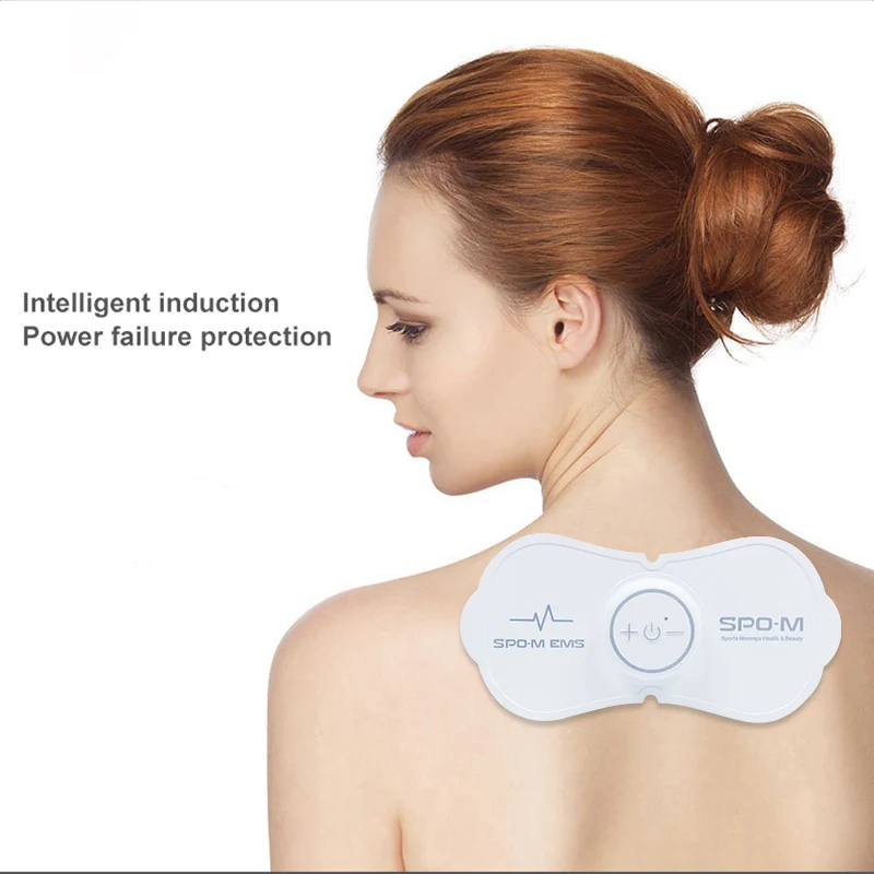 Портативный мини-массажер Ems Электрический шейный массажный стимулятор для шеи
