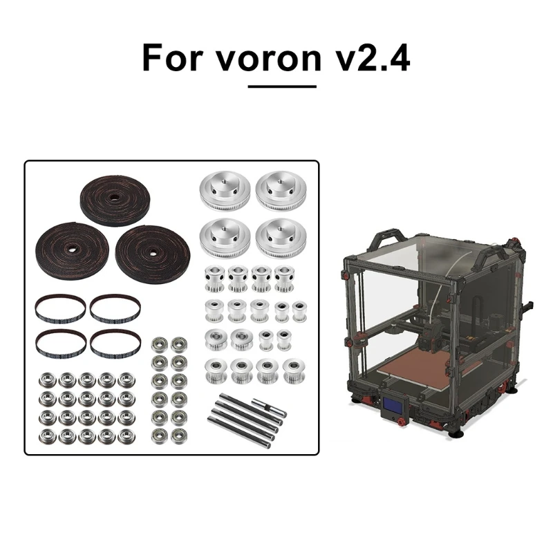 1 Set GT2 Timing Belt Drive 625 F695 2RS Synchronous Wheel for Voron V2.4 3D Printer Accessories