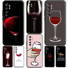 Бокал для красного вина для POCO X3 Pro M3 F2 F3, чехол для Xiaomi Mi 11 Ultra 9T 10T Pro A3 Mi Note 10 Lite, чехол