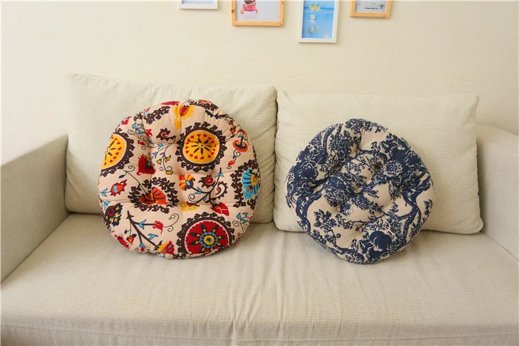 

Cushion Cotton Hemp Super Comfortable Thickened Fat Pad Multi Purpose Big Round Futon Cushion Round Household Ground Decoration