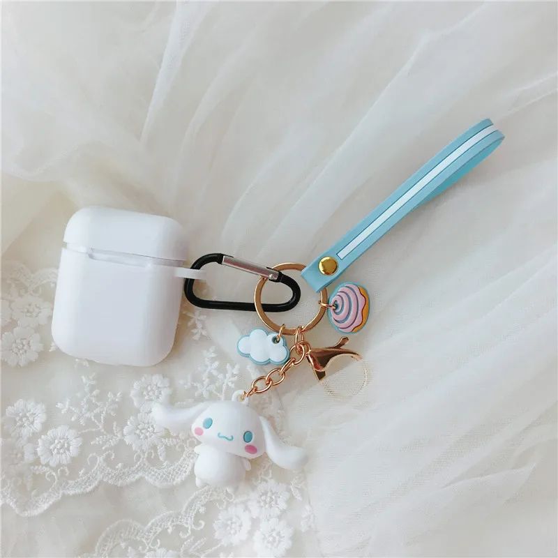 Милый мультяшный чехол для AirPods wireless oroll Melody koomi, брелок, беспроводные кожухи головных телефонов, чехол, подвеска для AirPods, 2 аксессуары