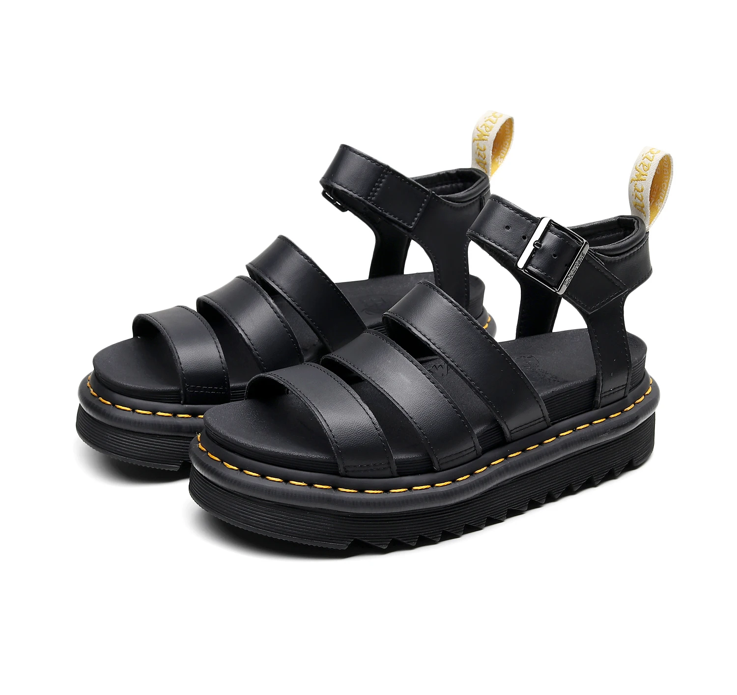 

2021 New Summer Martens Women Shoes for Comfy Soft Women Sandals Thick Ladies Sandals Genuine Leather Sandals
