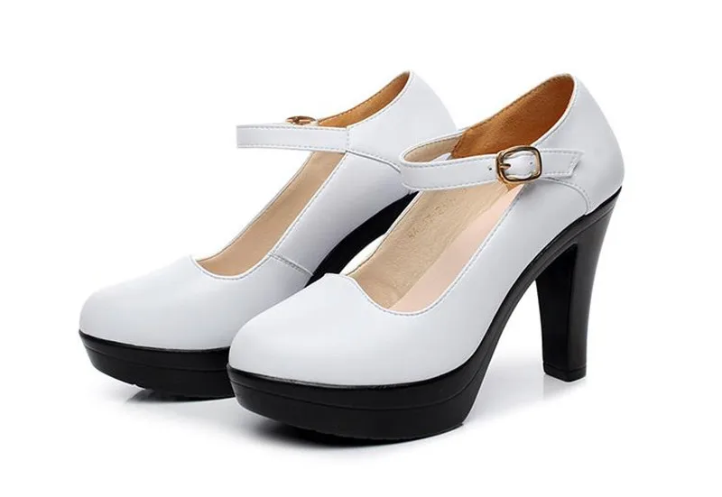 TIMETANGFashion/женские туфли-лодочки на платформе; коллекция года; ботильоны; обувь из натуральной кожи с пряжкой; женские офисные туфли на высоком каблуке; BlackE1258